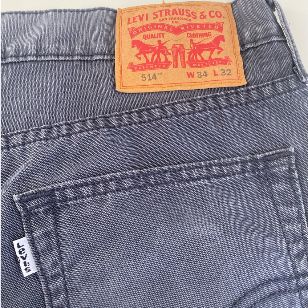 Levi Blue Slacks 34x32 - Picture 5 of 8